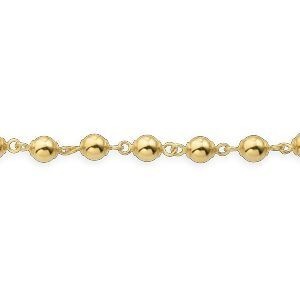 Bracelet Or 750 Grain D'or Chaîne 5mm 19cm