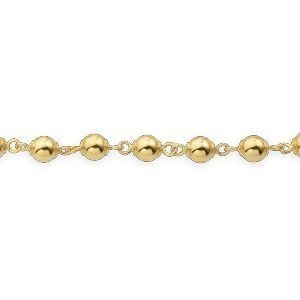 Bracelet Or 750 Grain D'or Chaîne 5mm 19cm