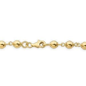 Bracelet Or 750 Grain D'or Chaîne 5mm 19cm