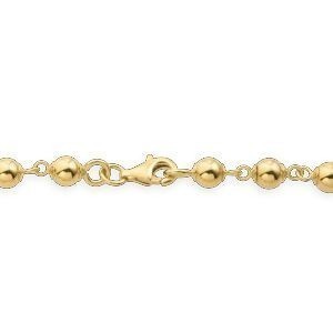 Bracelet Or 750 Grain D'or Chaîne 5mm 19cm