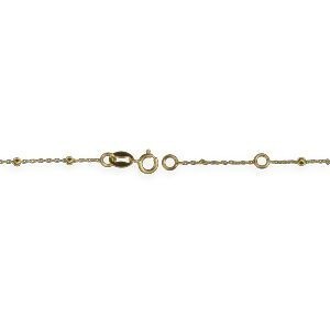 Bracelet Chapelet Or 750 Boules 2mm Croix 17  à 19cm