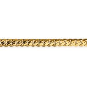 Bracelet Plaqué Or Maille Anglaise 6mm 19cm