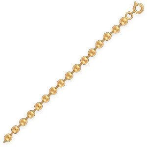 Bracelet Plaqué Or Boules 4.5mm 19cm