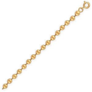 Bracelet Plaqué Or Boules 4.5mm 19cm