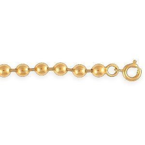 Bracelet Plaqué Or Boules 4.5mm 19cm