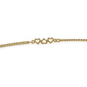 Chaîne Cheville Plaqué Or 23  à 25cm 1.2mm Etoiles