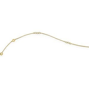 Chaîne Cheville Plaqué Or 23  à 25cm 1.2mm Etoiles