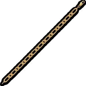 Bracelet Plaqué Or Maille Cheval Ultra Plate Alterné 6.7mm 21cm