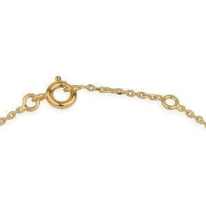Bracelet Plaqué Or Zirconium 4mm 4 Griffes Chaîne 1.2mm 16  à 18cm
