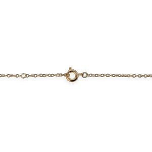 Chaîne Main Plaqué Or 1.2mm 19  à 21.5cm Infini 11.5mm Zirconium