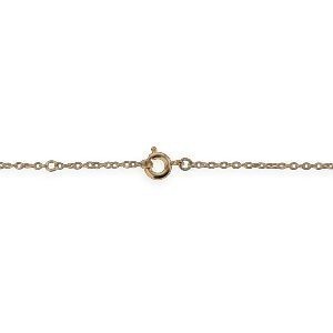 Chaîne Main Plaqué Or 1.2mm 19  à 21.5cm Infini 11.5mm Zirconium