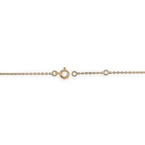 Bracelet Plaqué Or 1.3mm Hibiscus 11.5mm 16  à 18cm