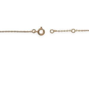Bracelet Plaqué Or Chaîne 1.3mm Motif Palmiers 10mm 16  à 18cm