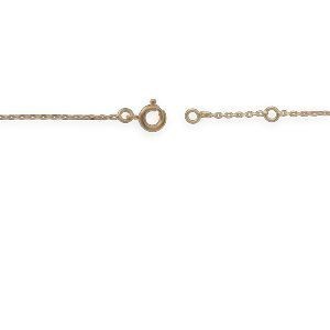 Bracelet Plaqué Or Chaîne 1.3mm Motif Palmiers 10mm 16  à 18cm
