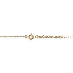 Bracelet Plaqué Or Chaîne 1.3mm Arbre du Voyageur 18*17mm Zirconium 16 A 18cm