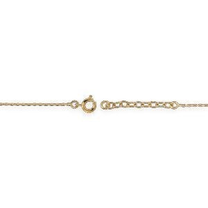 Bracelet Plaqué Or Chaîne 1.3mm Arbre du Voyageur 18*17mm Zirconium 16 A 18cm