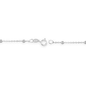 Bracelet Argent 925 1.2mm Boules 2.5mm 19cm