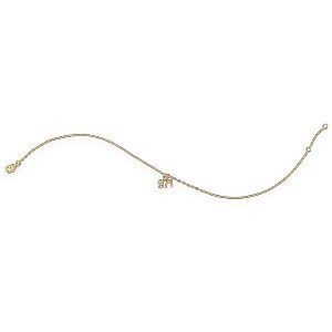 Chaîne Cheville Plaqué Or 23  à 25cm 1.6mm 971