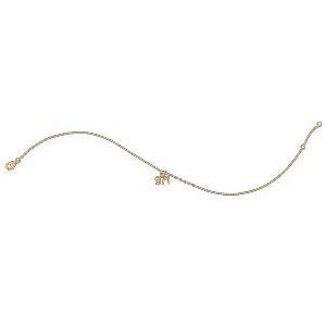 Chaîne Cheville Plaqué Or 23  à 25cm 1.6mm 971