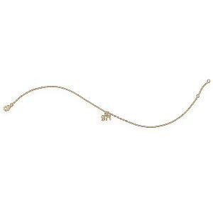 Chaîne Cheville Plaqué Or 23  à 25cm 1.6mm 971