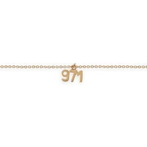 Chaîne Cheville Plaqué Or 23  à 25cm 1.6mm 971