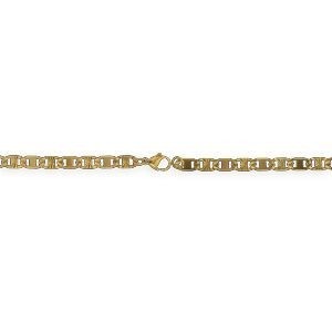 Bracelet Acier Jaune Maille Plate 5mm 19cm