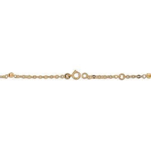 Bracelet Chapelet Or 375 Boules Médaille Miraculeuse 6.5*8mm 15  à 17cm