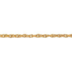 Bracelet Acier Jaune Maille Fantaisie 5mm 19cm