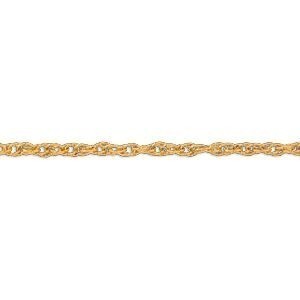 Bracelet Acier Jaune Maille Fantaisie 5mm 19cm