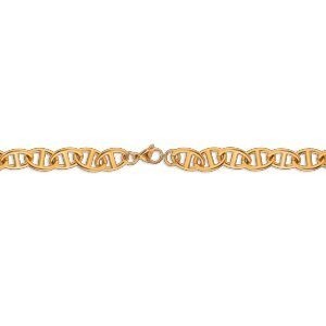 Bracelet Acier Jaune 21cm Maille Marine 16.5*11mm