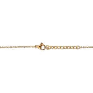 Bracelet Acier Jaune 17  à 20cm Pastilles  Martelés 8mm