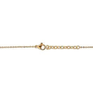 Bracelet Acier Jaune 17  à 20cm Pastilles  Martelés 8mm