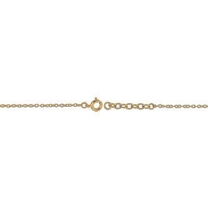 Chaîne Main Plaqué Or 20  à 22cm Cayennaise 11*14mm Cristal Grenat 4mm