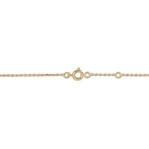 Chaîne Cheville Plaqué Or 25  à 27cm Gecko 22*9mm
