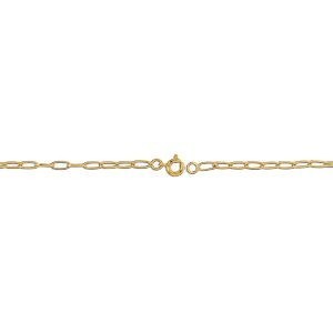 Bracelet Plaqué Or 18  à 20cm Talisman Email Multicolore 20*8mm