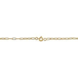 Bracelet Plaqué Or 18  à 20cm Talisman Email Multicolore 20*8mm