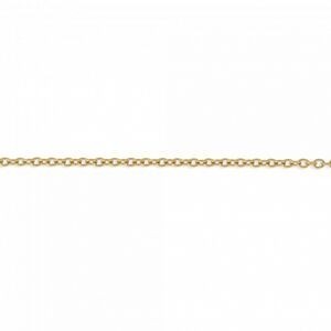 Collier Chaîne Acier Jaune Maille Forçat 1.5mm 45cm