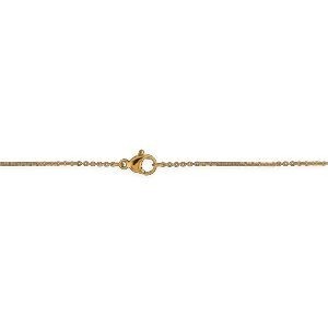 Collier Plaqué Or 2.2mm Fleurs 17  à 25mm 44.5cm