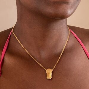 Collier Plaqué Or 2.2mm Ka 20*30mm 45cm