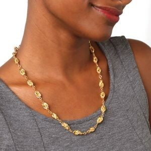 Collier Plaqué Or Noeud Forçat Antillais 7mm 50  à 55cm