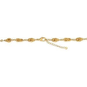 Collier Plaqué Or Noeud Forçat Antillais 7mm 50  à 55cm