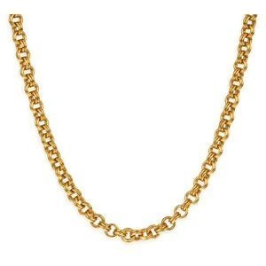 Collier Plaqué Or Maille Jaseron 6mm 60cm