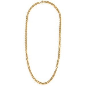 Collier Plaqué Or Maille Jaseron 6mm 60cm