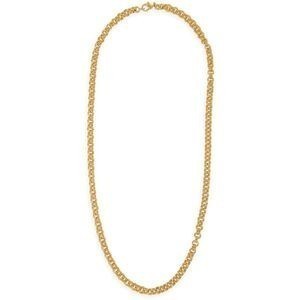 Collier Plaqué Or Maille Jaseron 6mm 60cm