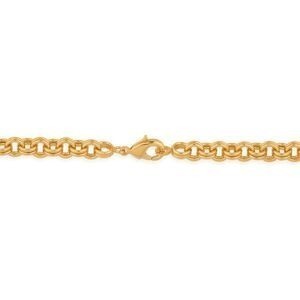 Collier Plaqué Or Maille Jaseron 6mm 60cm