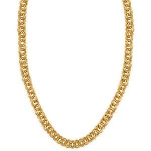 Collier Plaqué Or Maille Jaseron 4mm 45cm