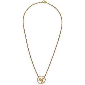 Collier Plaqué Or 1.7mm Colibri Cerclé 20mm 45.5cm