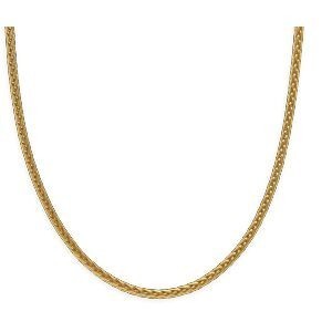 Collier Plaqué Or Maille Palmier 3mm 45cm