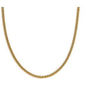 Collier Plaqué Or Maille Palmier 3mm 45cm