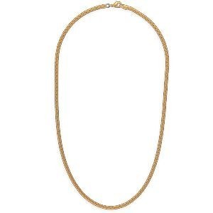 Collier Plaqué Or Maille Palmier 3mm 45cm